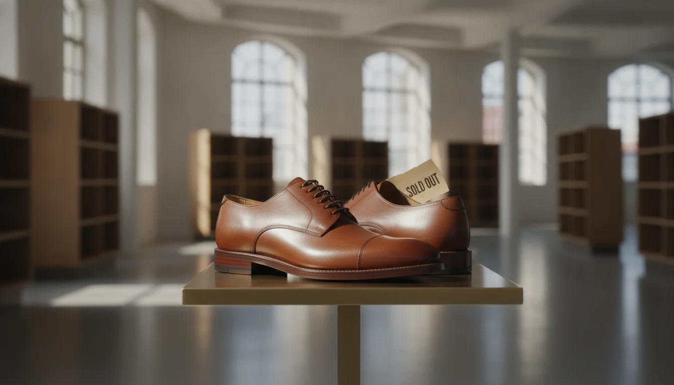 Responsable du magasin de chaussures contrôlant le stock avec une tablette dans l'entrepôt. (composition différente)