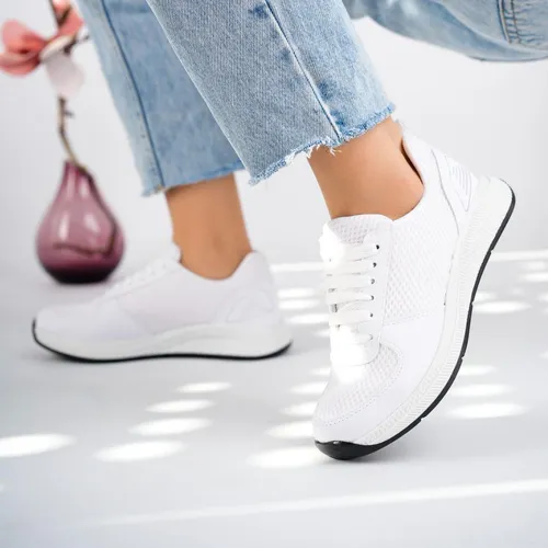 Spor Sneaker Bağcıklı – Suni Deri Termo Taban — toptan ayakkabı görseli