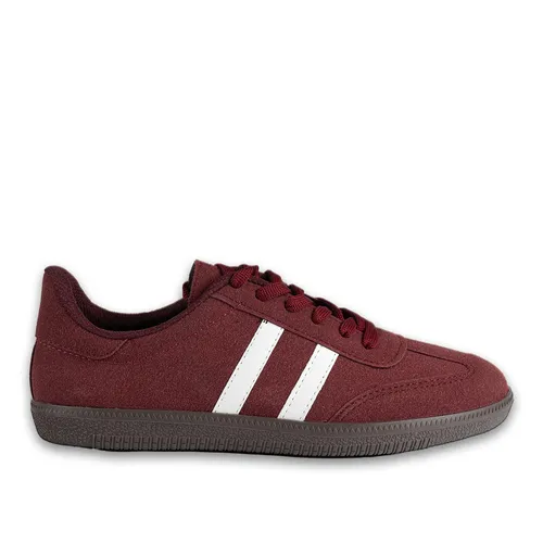 Kadın Spor Sneaker Bordo – 800 Gr Suni Deri, EVA + Tela Destekli — toptan ayakkabı görseli