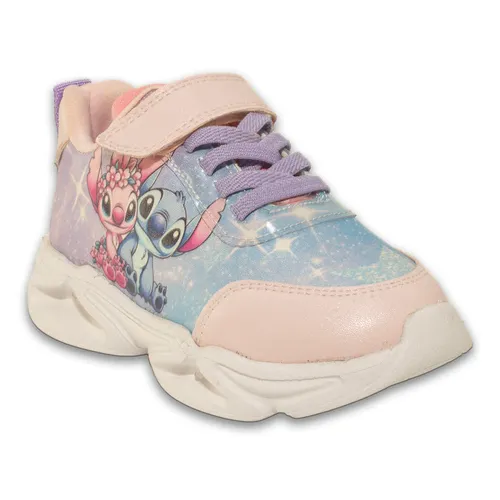 Junior Kız Spor Ayakkabı, Cırt Bantlı Pembe — vente de chaussures en gros