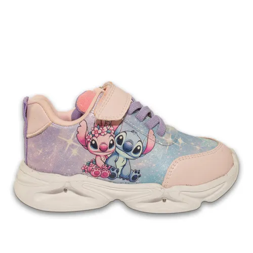 Junior Kız Spor Ayakkabı, Cırt Bantlı Pembe — vente de chaussures en gros