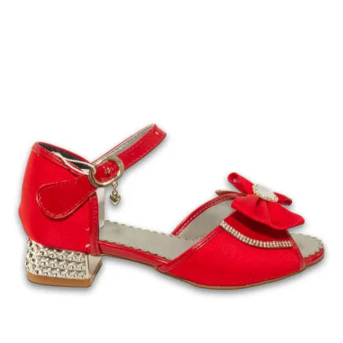 Bilekten Bağlamalı Kırmızı Patik Abiye Ayakkabı — vente de chaussures en gros